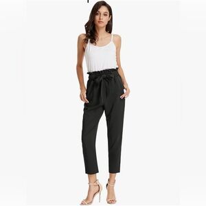 Grace Karin Cropped Paper Bag Pant